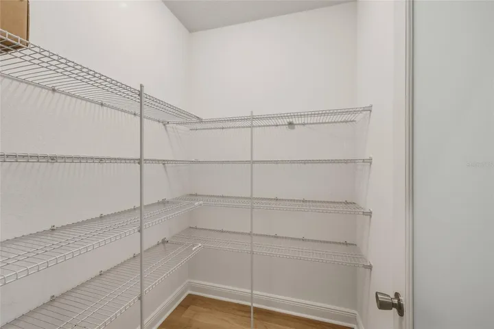 Walk in Pantry with ample storage space
