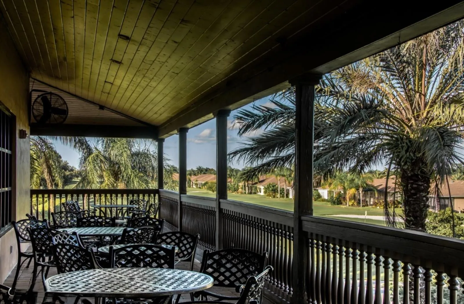 The Eagles Nest Restaurant and Bar has a wraparound deck to enjoy the views while recapping the days round of golf.