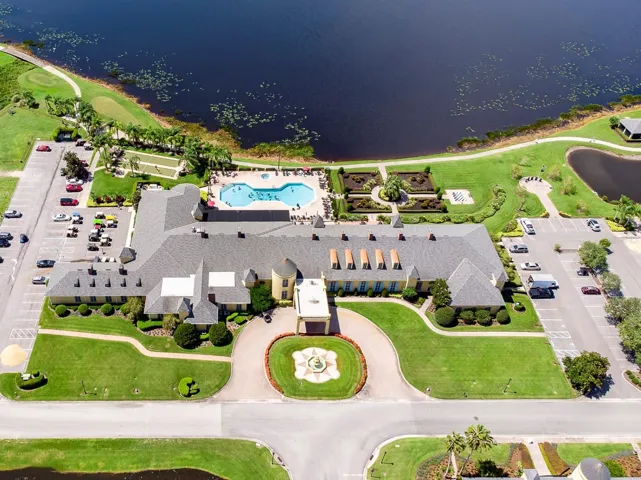 The main clubhouse is located on the shores of Lake Ashton and boasts spectacular grounds.