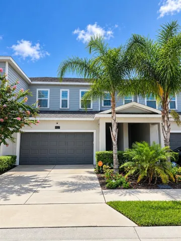 Front w/ 2 car garage
