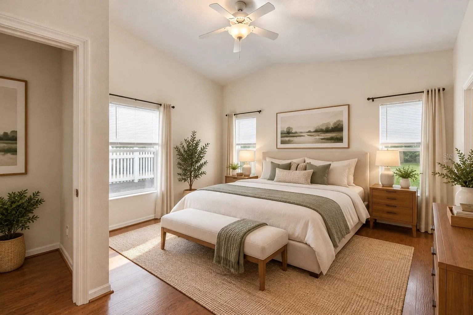 Primary Bedroom Virtually Staged