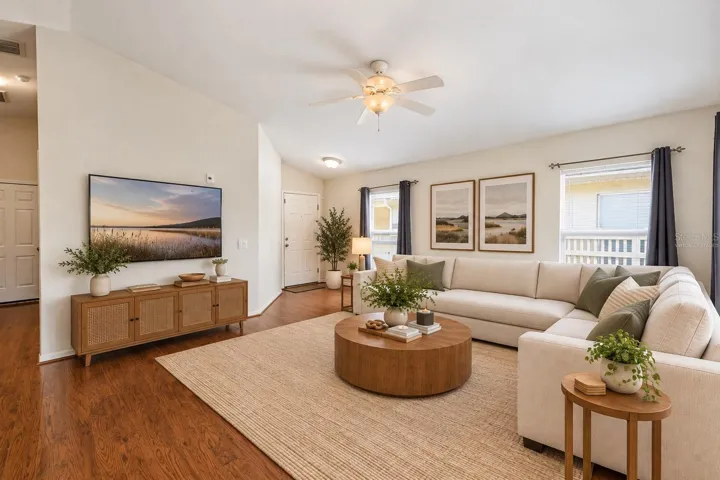 Virtually Staged Living Room