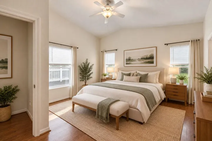 Primary Bedroom Virtually Staged