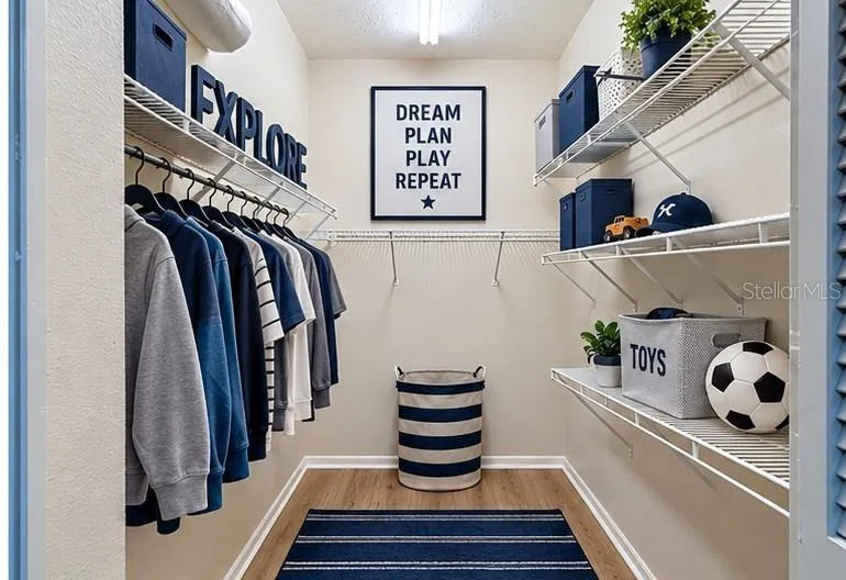 Bedroom #2 walk in closet.