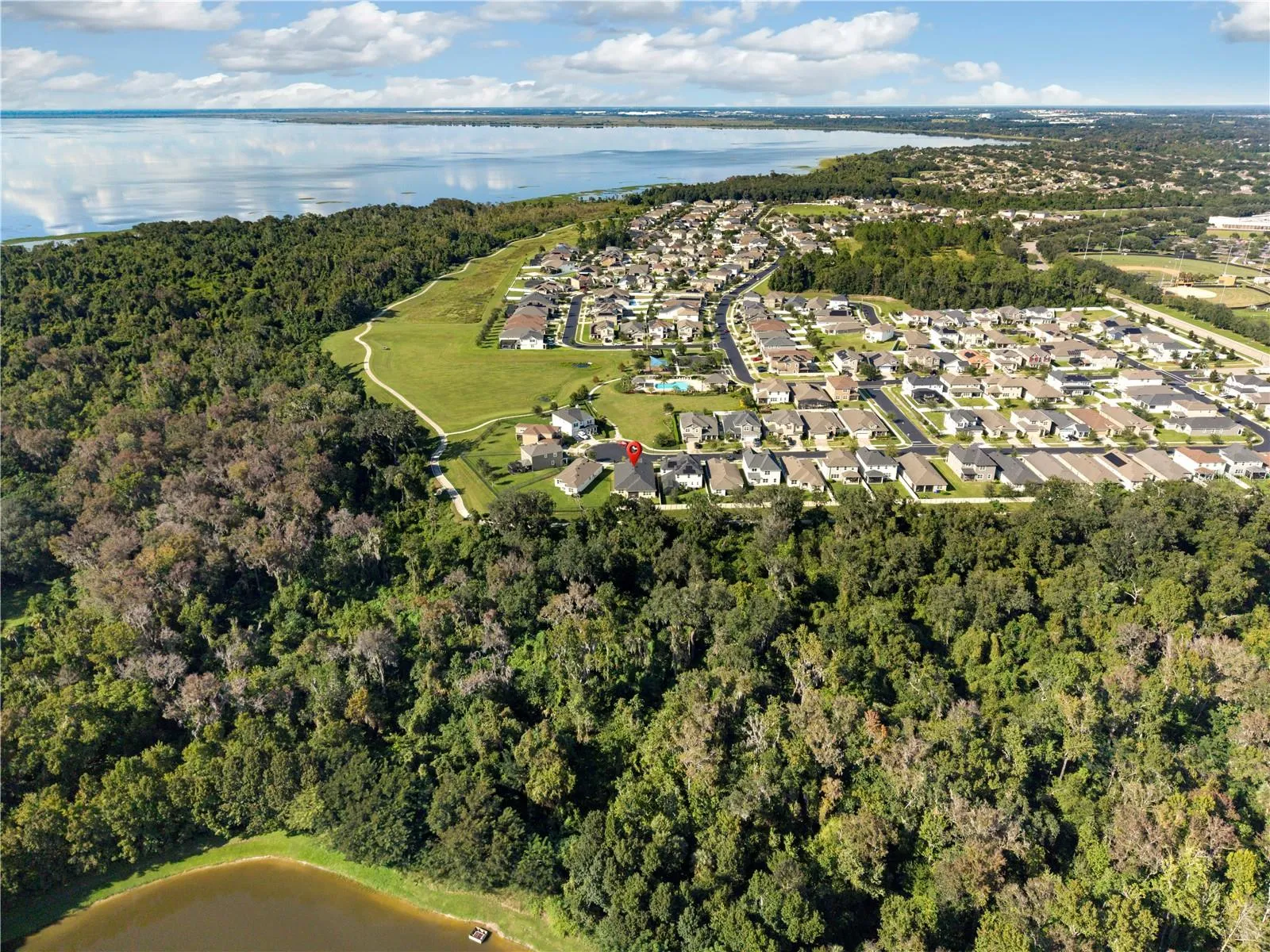 Aerial view of home/area