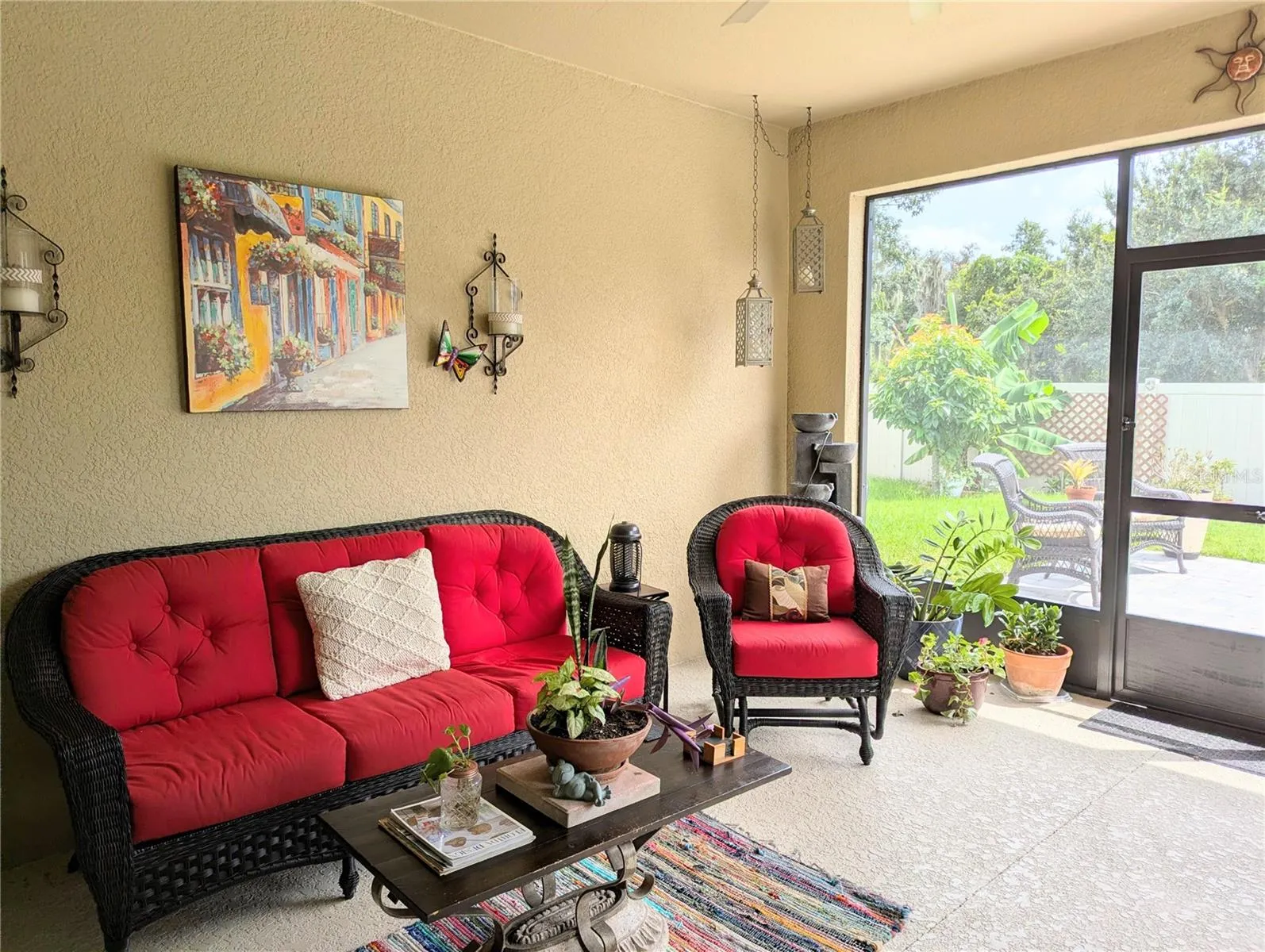 Enjoy your morning coffee on the screened porch