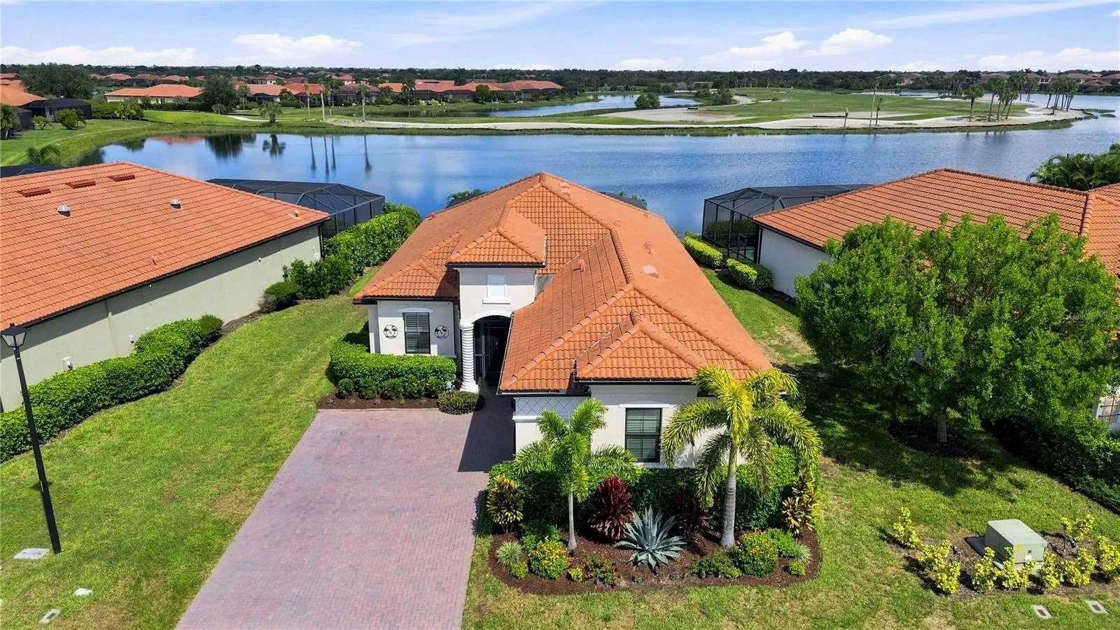 Aerial of the home