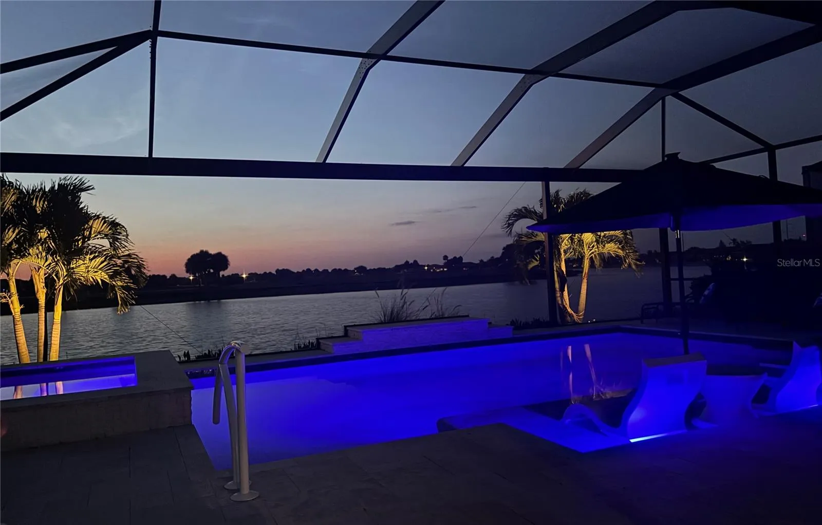Pool View from 23535 Waverly Drive