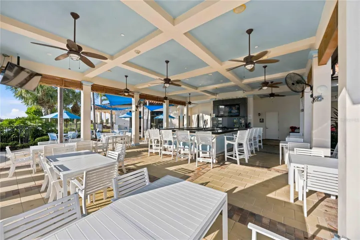 Dining at the Tiki Bar