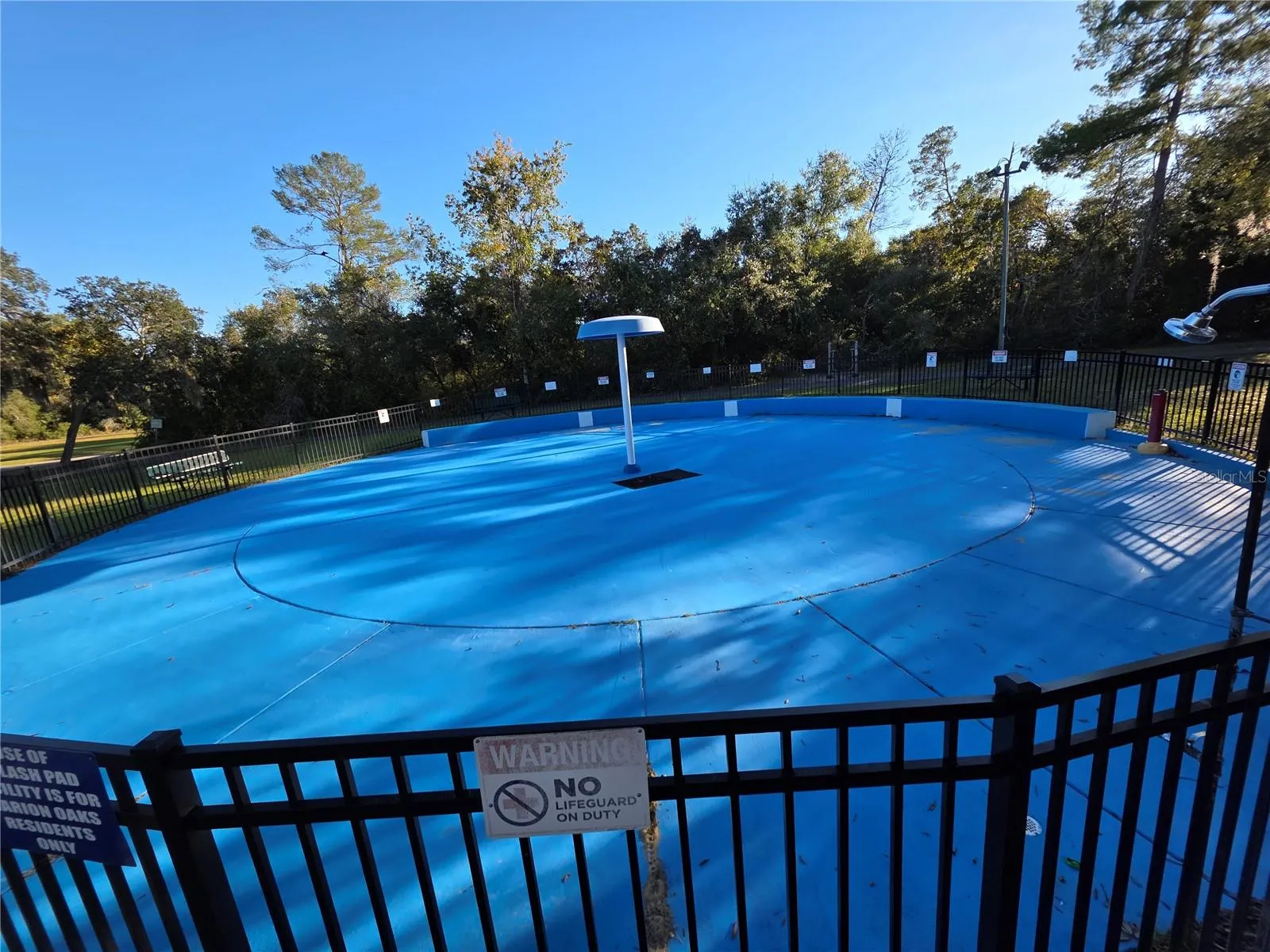 Splash pad at the community center