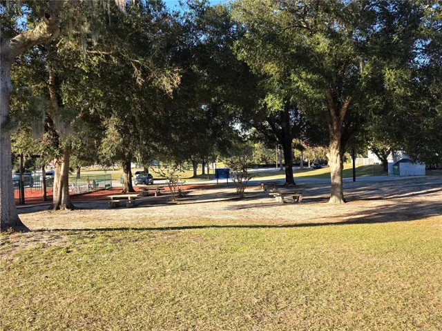 Playground and park area at the community center