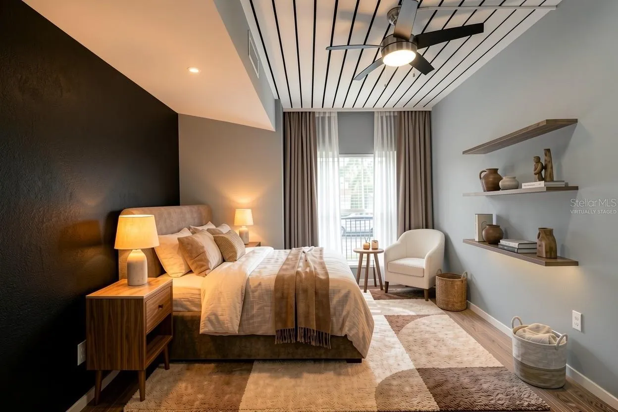 Second bedroom - Virtually staged