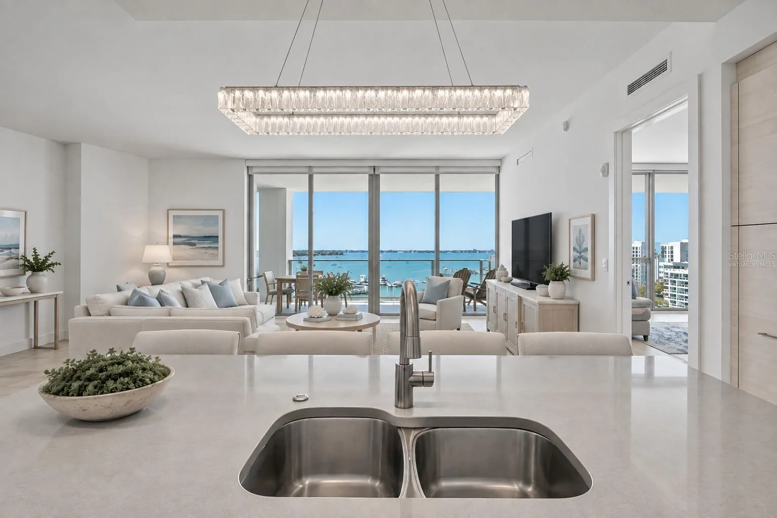 Virtually Staged- Great Room View