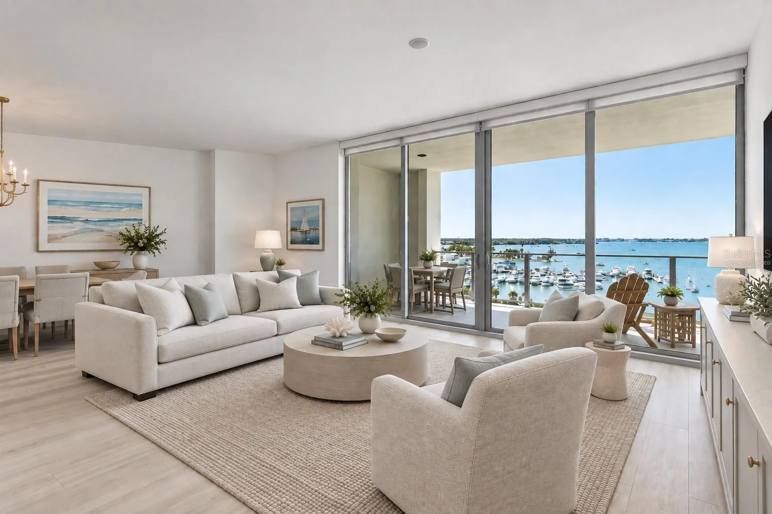 Virtually Staged- Expansive Living and Dining Areas