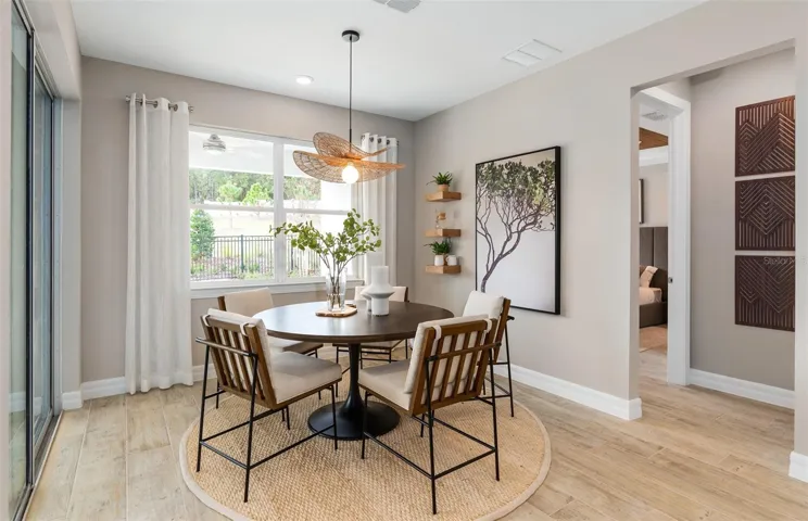 Model Home Design Only. Pictures and furnishings are for illustrative purposes only. Elevations, colors and options may vary. Furniture is for model home staging only.