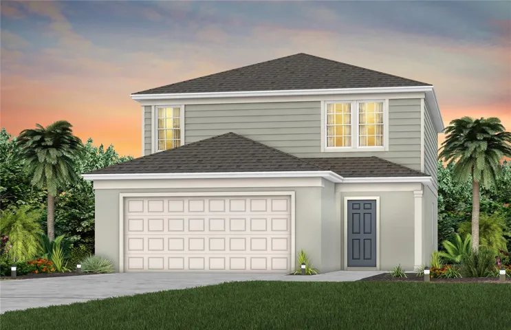 Exterior Design. Artistic rendering for this new construction home. Pictures are for illustrative purposes only. Elevations, colors and options may vary.