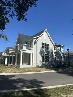 Covered front porch detail