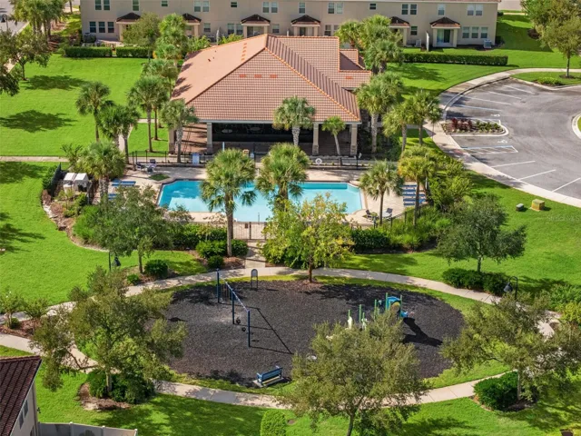 Community clubhouse and playground