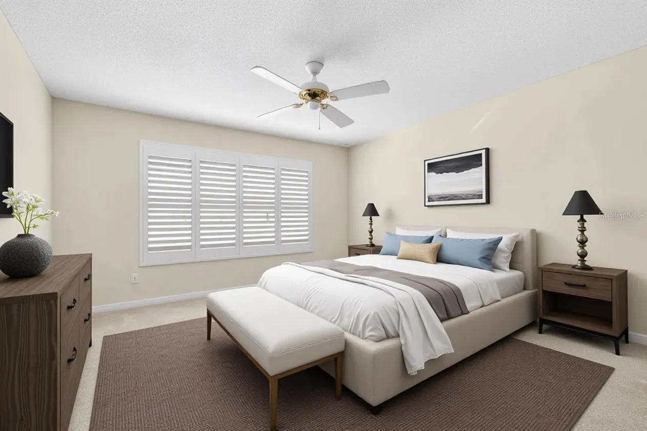 Guest Bedroom Virtaully Staged