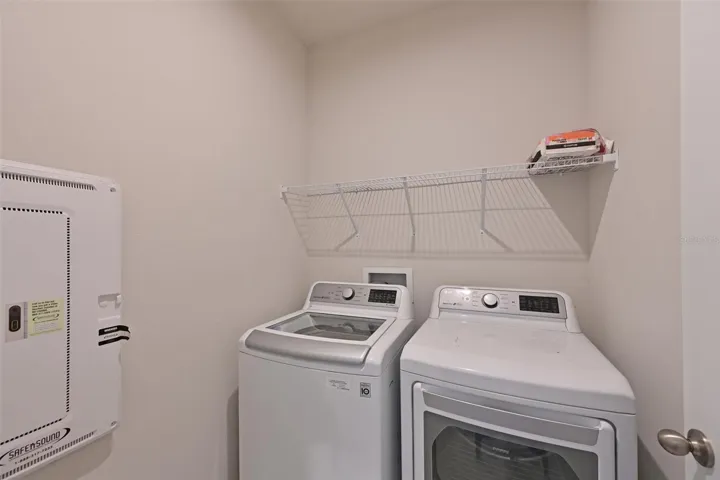 Separate laundry room