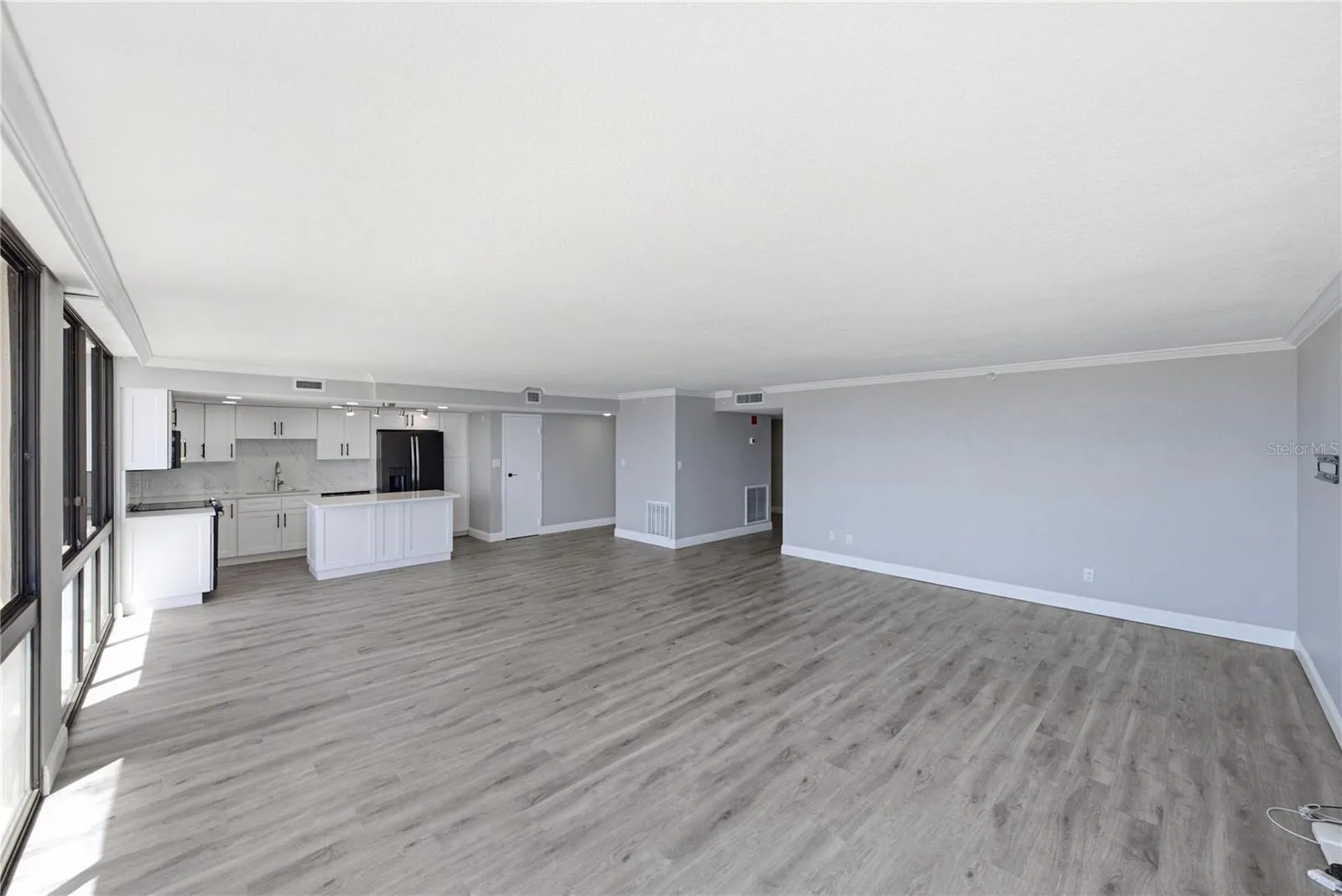Great room and kitchen