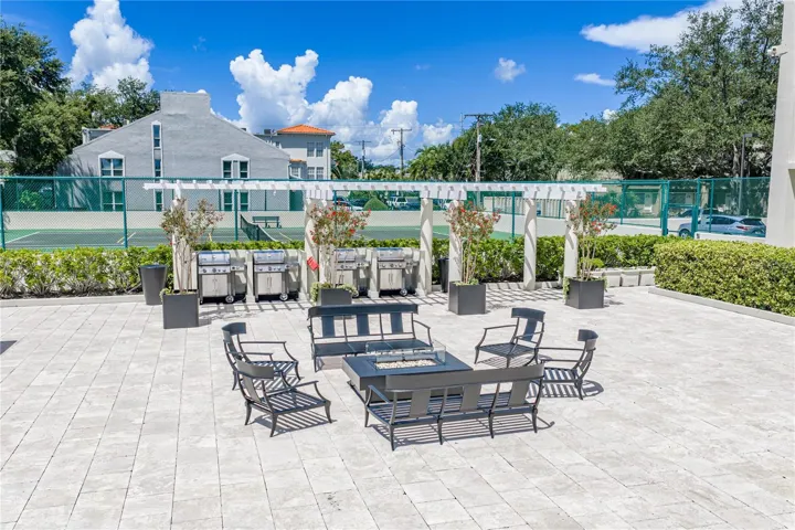 Grills and tennis courts