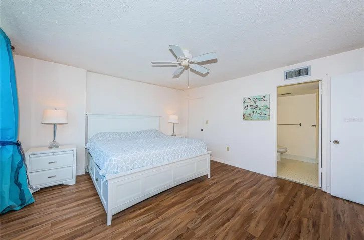 Primary Bedroom with walk-in closet and large bath!