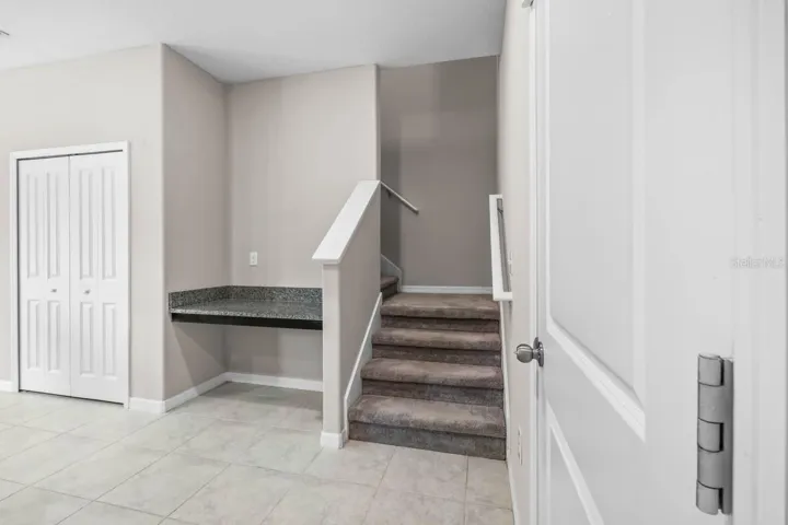 Desk Area &amp; Stairs