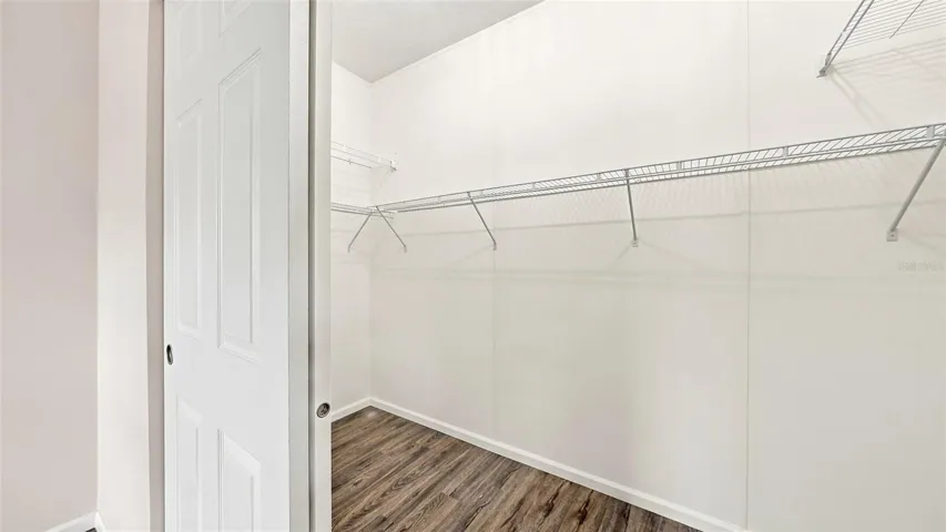 Primary large walk in closet