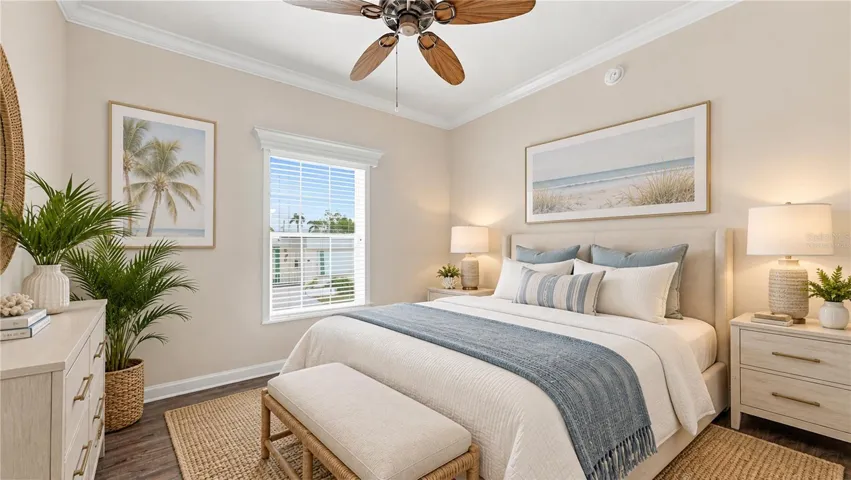 Virtually Staged guest bedroom
