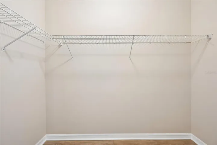 Walk in closet in primary