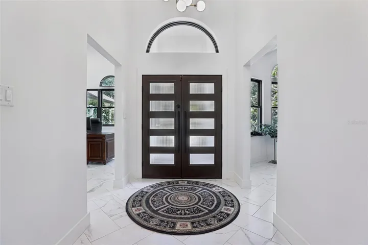 Light and bright foyer.