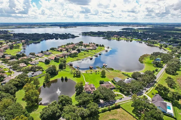 East view of Johns Lake and Deer Island