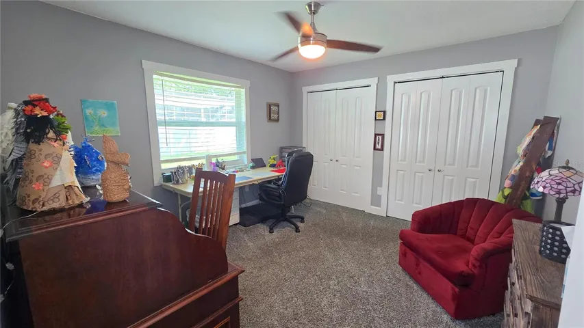 Bedroom with 2 closets.
