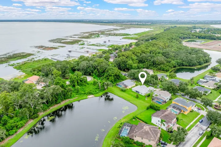 In the perfect location to enjoy a water view and live the lake life!