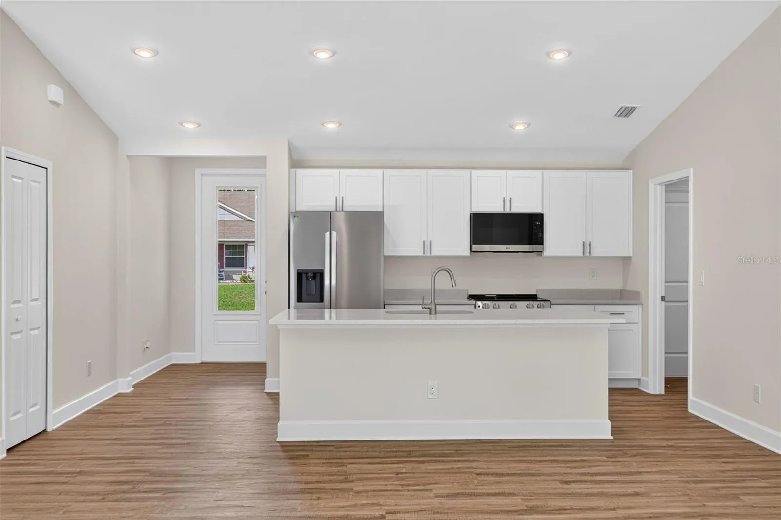 Entry and kitchen view