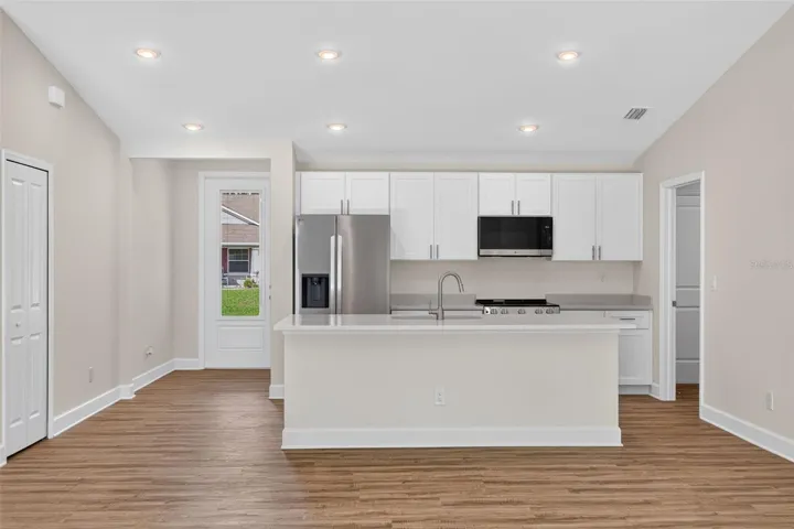 Entry and kitchen view