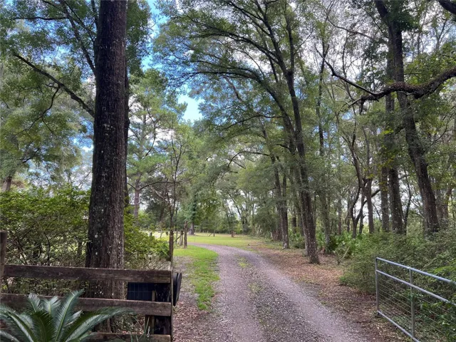 Driveway to enter property
