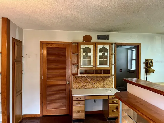Kitchen desk area