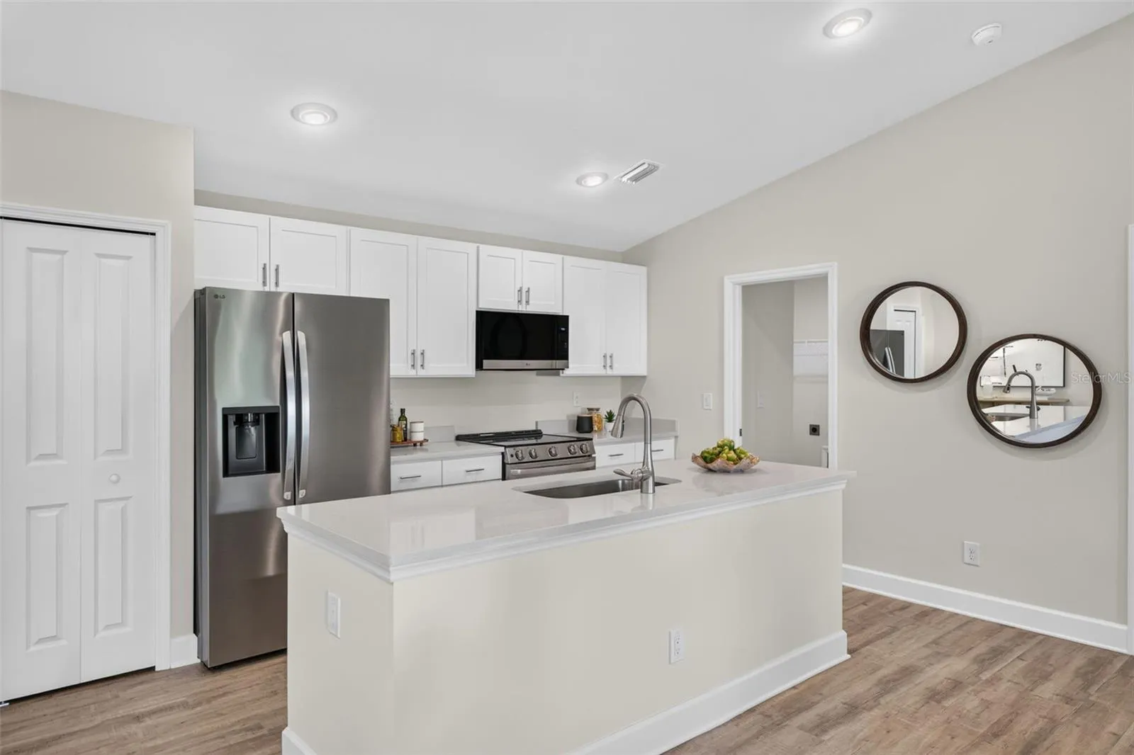 Staged kitchen