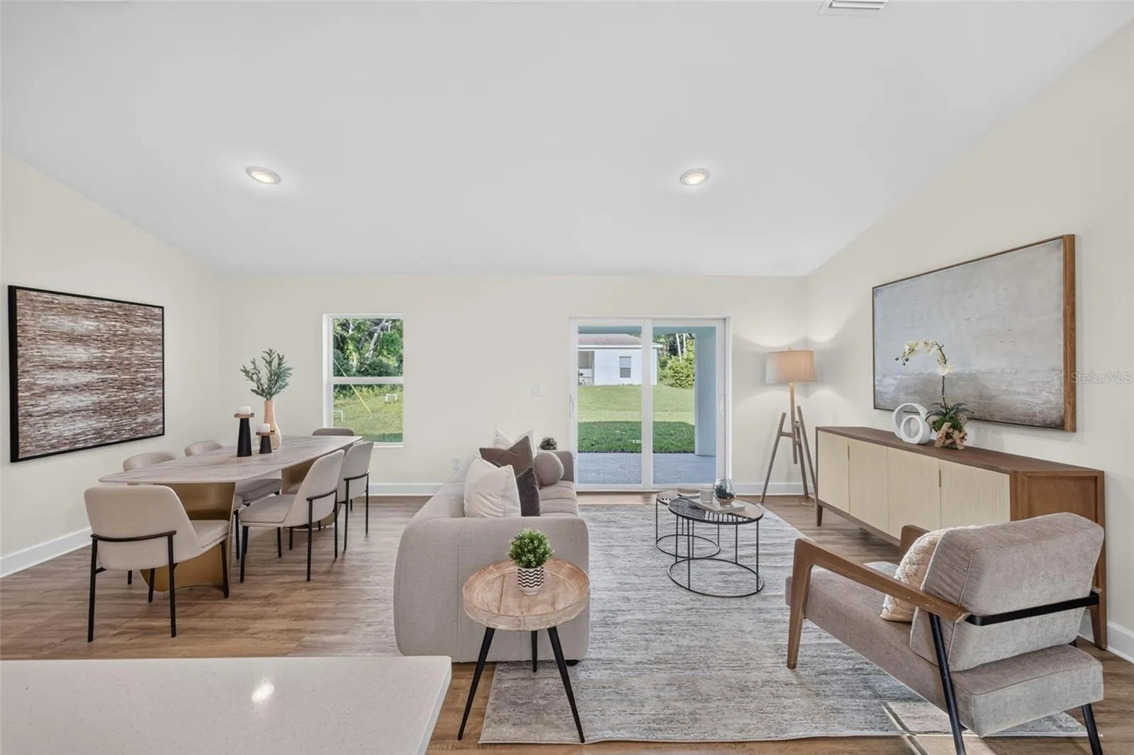 Open concept Living/Dining area
