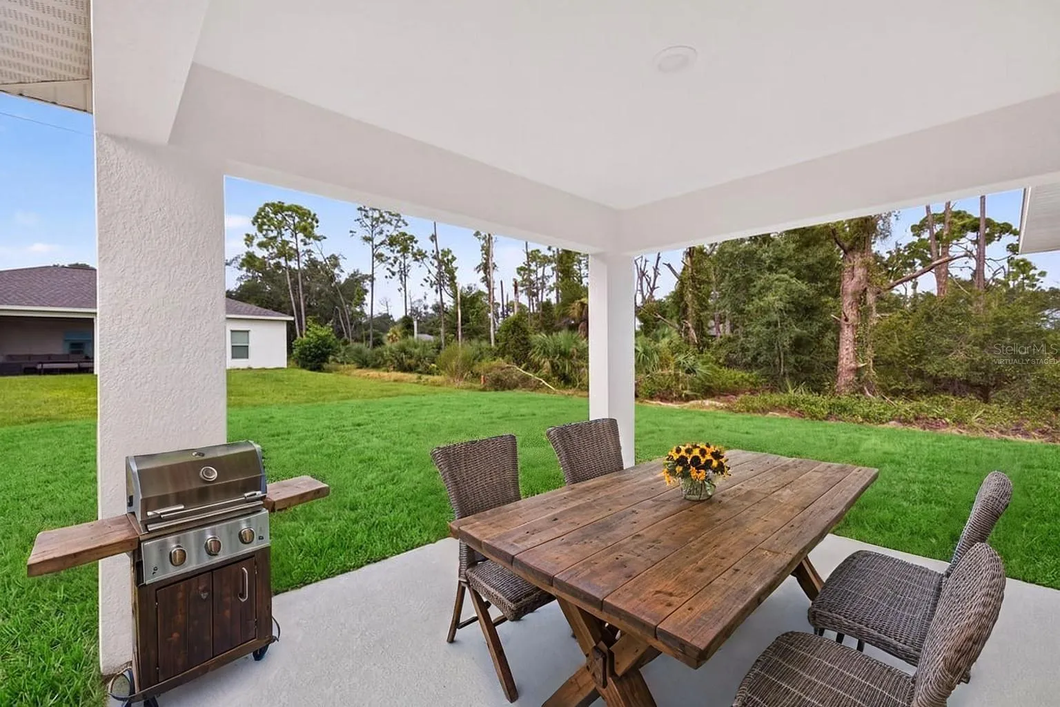Virtually Staged Lanai