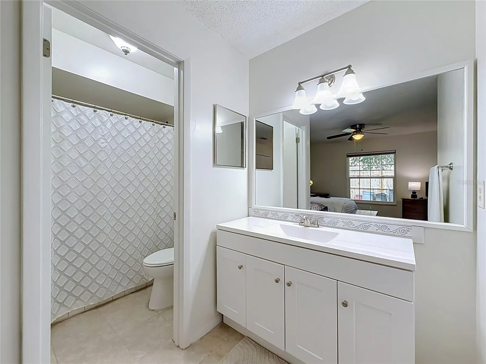 En Suite, new cabinets and countertops.