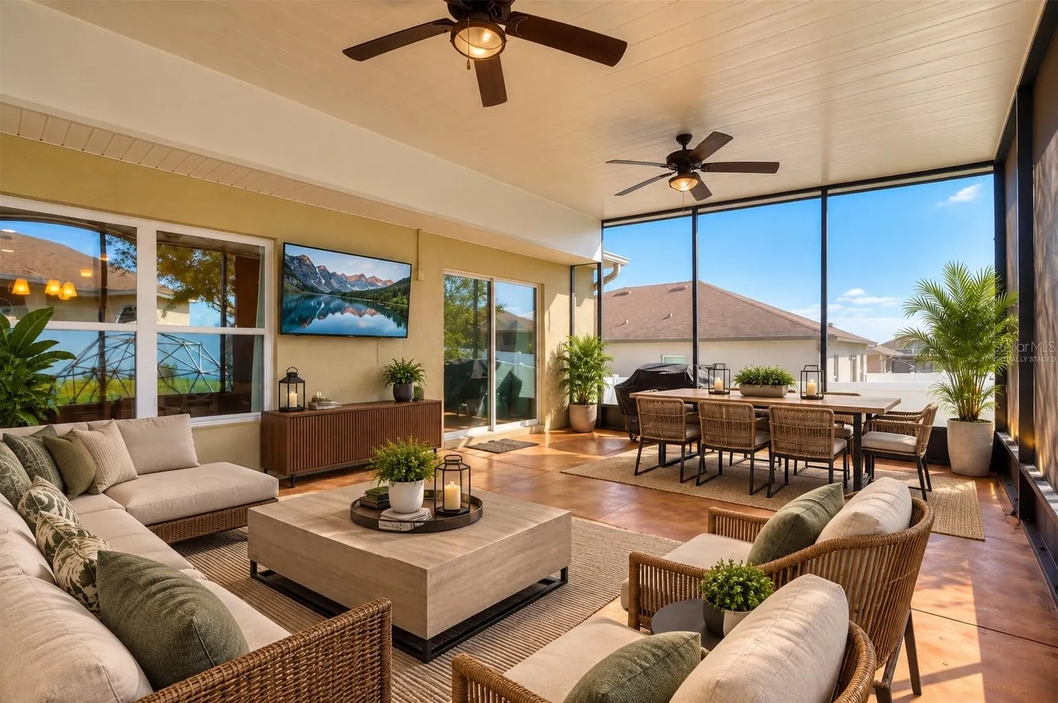 Virtually Staged Sunroom