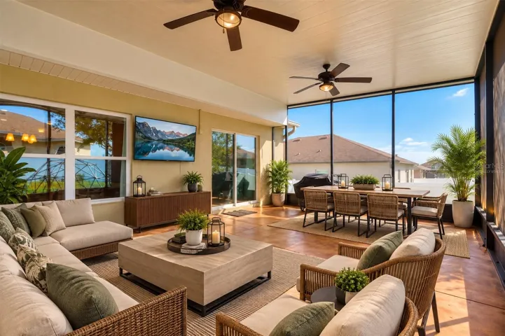 Virtually Staged Sunroom