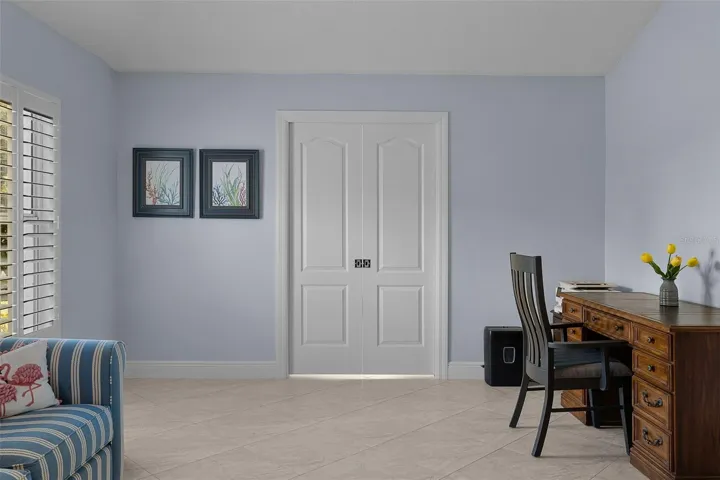 double primary suite pocket doors closed