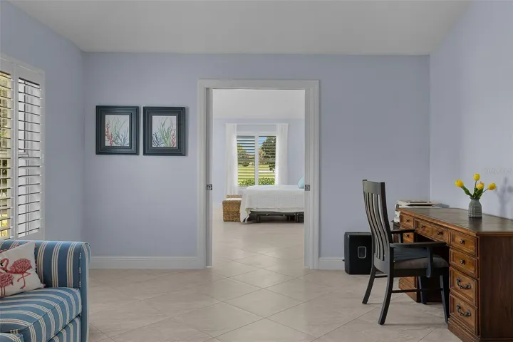 double primary suite pocket doors open