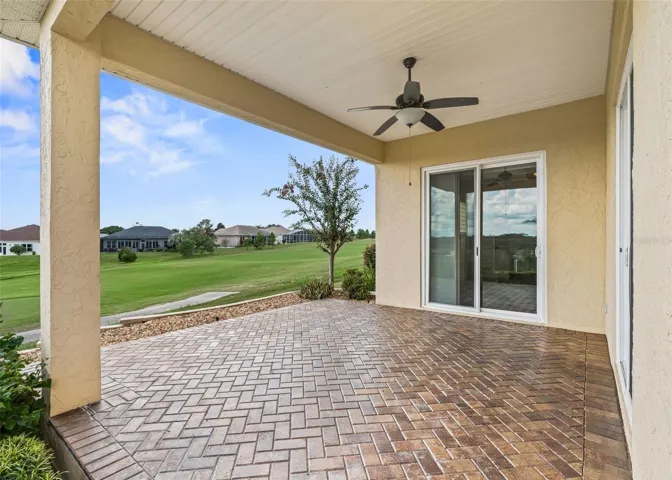 Covered Lanai w/Paver flooring