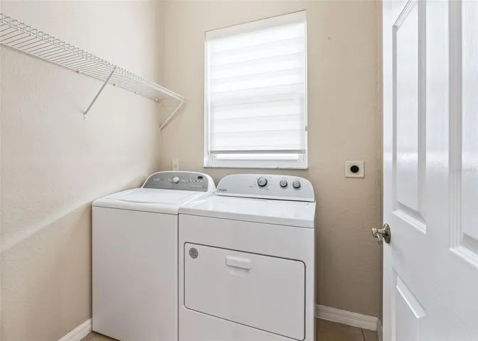 Inside laundry rm