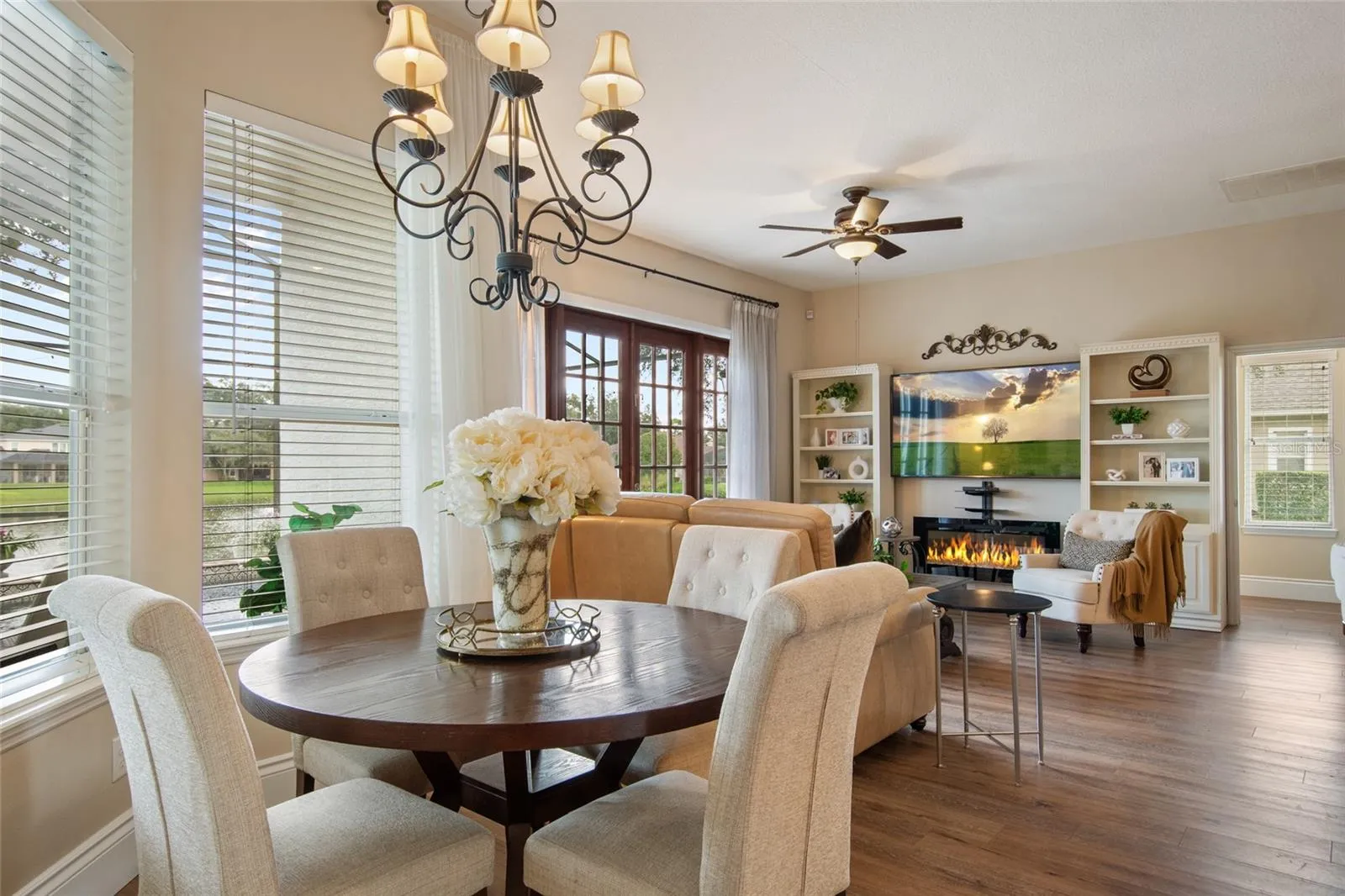 View from Nook into Family Room